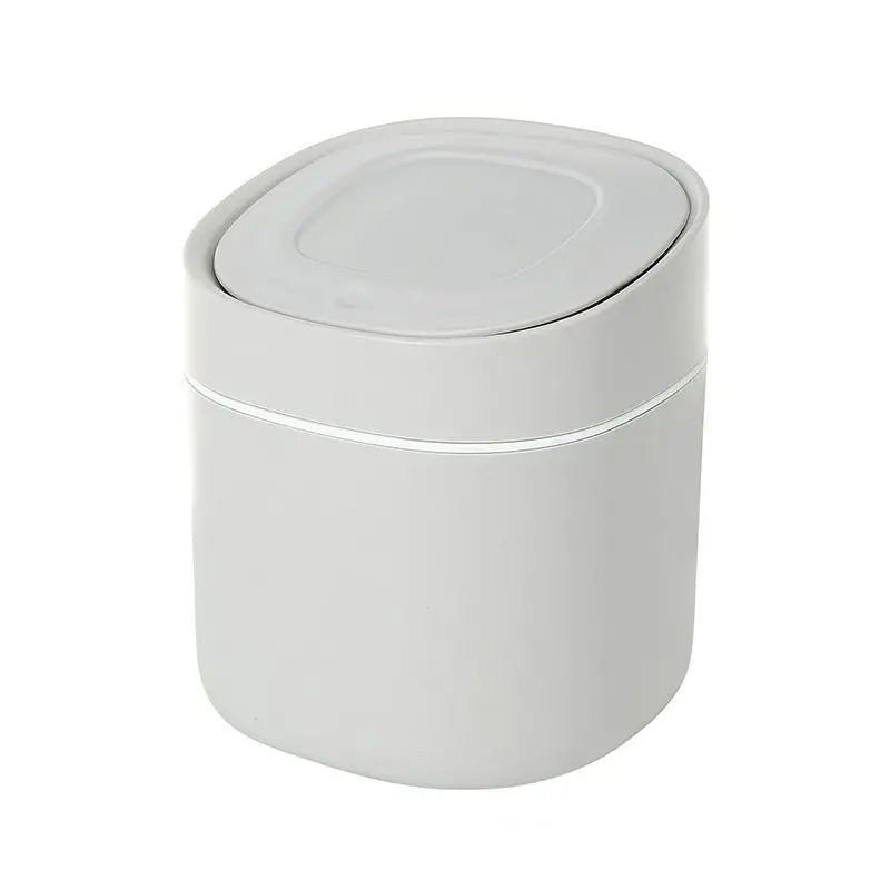 Mini Desktop Trash Can with Press Lid - 6.1"x5.31"