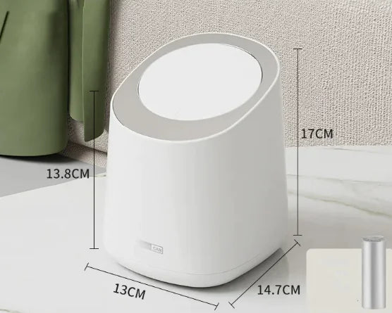 Desktop Press-Type Trash Can