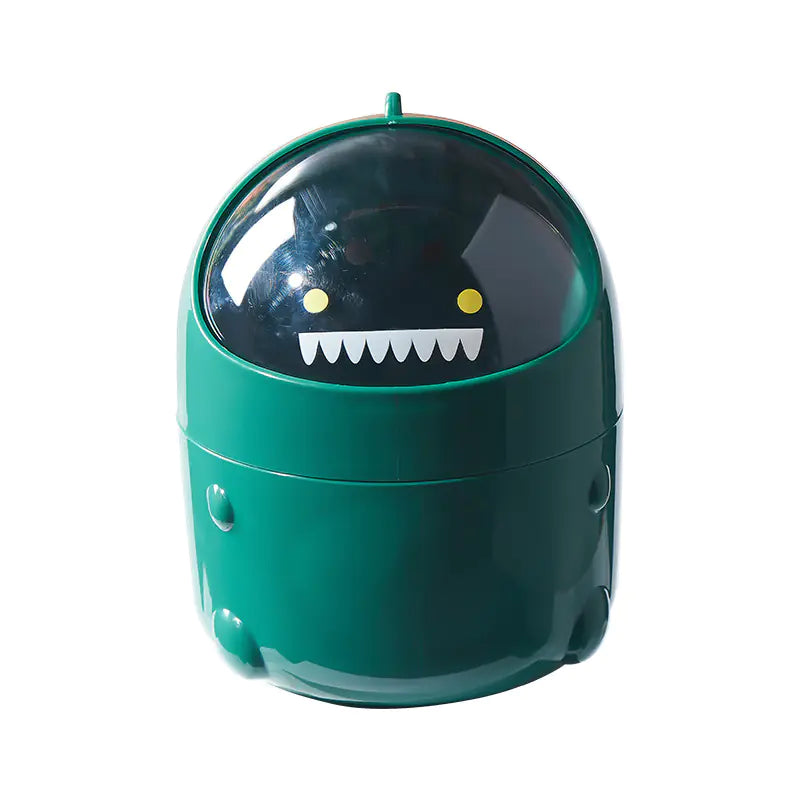 Cartoon Dinosaur Desktop Trash Can for Home Office