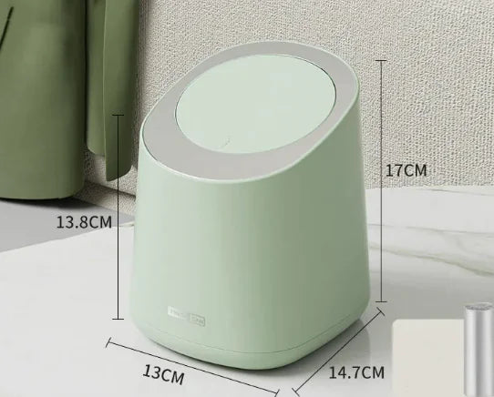 Desktop Press-Type Trash Can