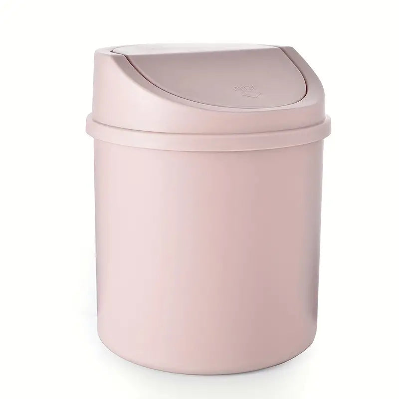 Cute Mini Heart-Shaped Desktop Trash Can with Lid