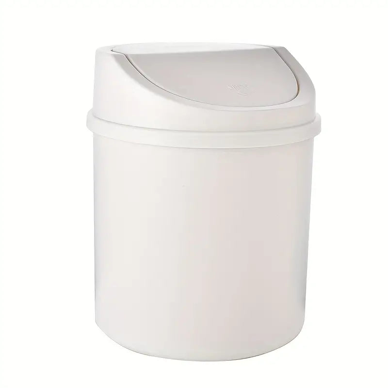 Cute Mini Heart-Shaped Desktop Trash Can with Lid