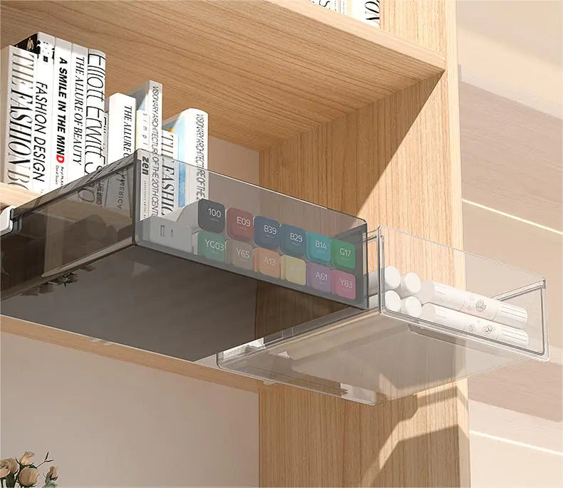 Under Table Drawer Storage Box