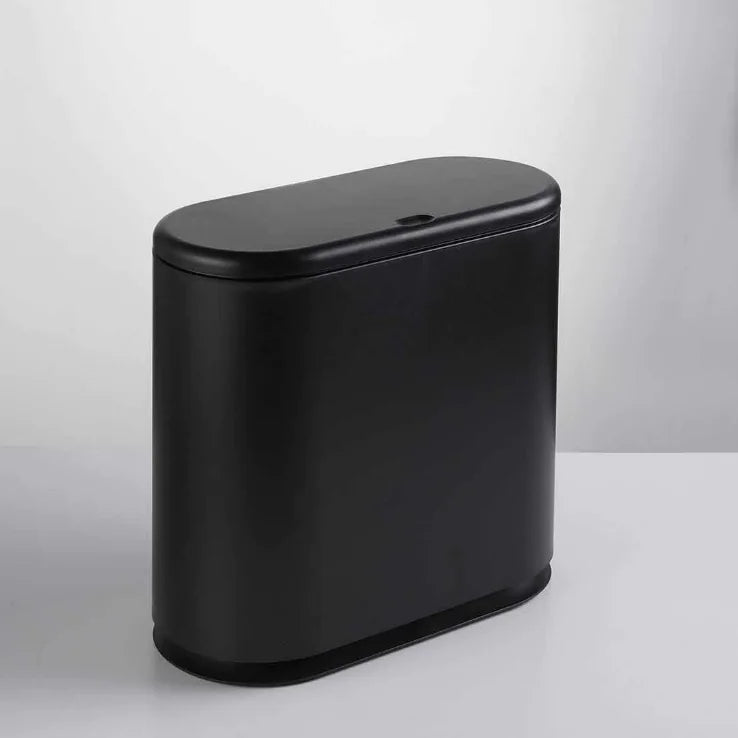 Oval Press Trash Can