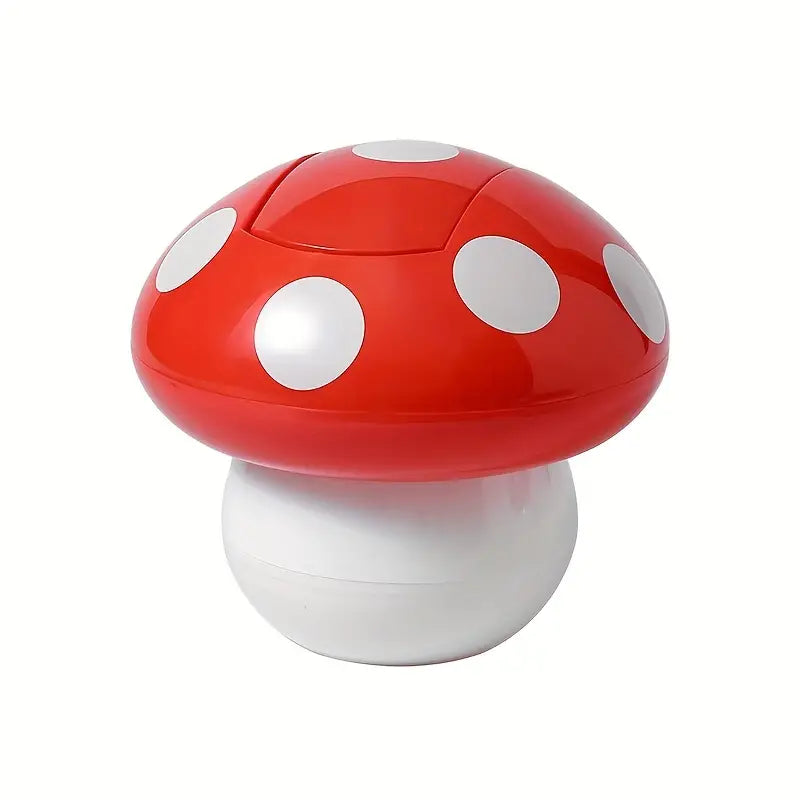 Cute Mushroom-Shaped Desktop Trash Can with Lid
