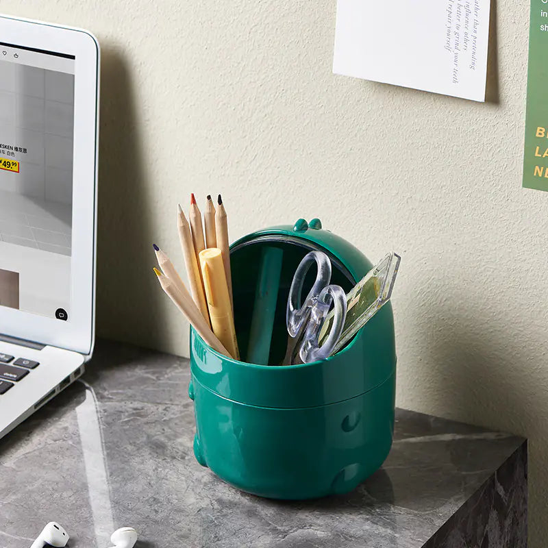 Cartoon Dinosaur Desktop Trash Can for Home Office