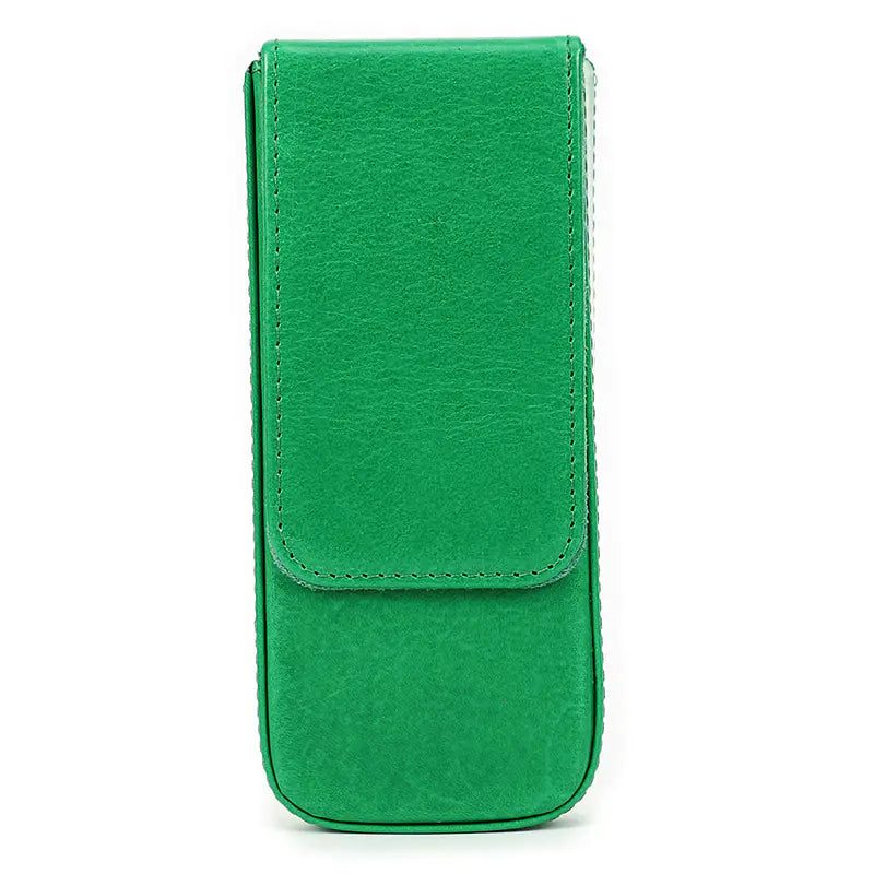 Handmade Leather Pen Case with Magnetic Drawer (Set of 3)